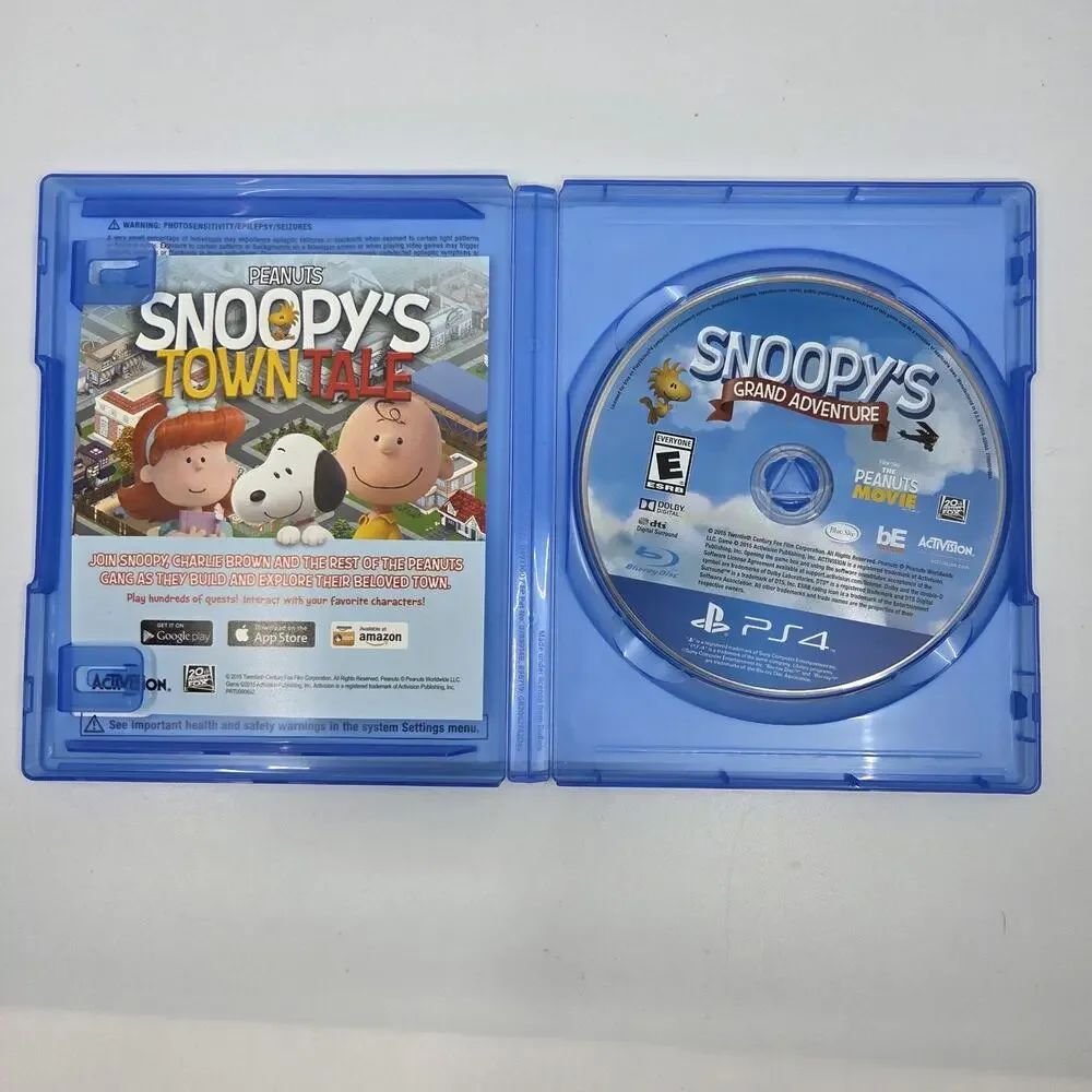 Snoopy's Grand Adventure PS4 PlayStation 4 Complete CIB Game Activision